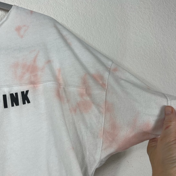 Pink Victoria Secret tie dye crop tee shirt - Picture 9 of 10